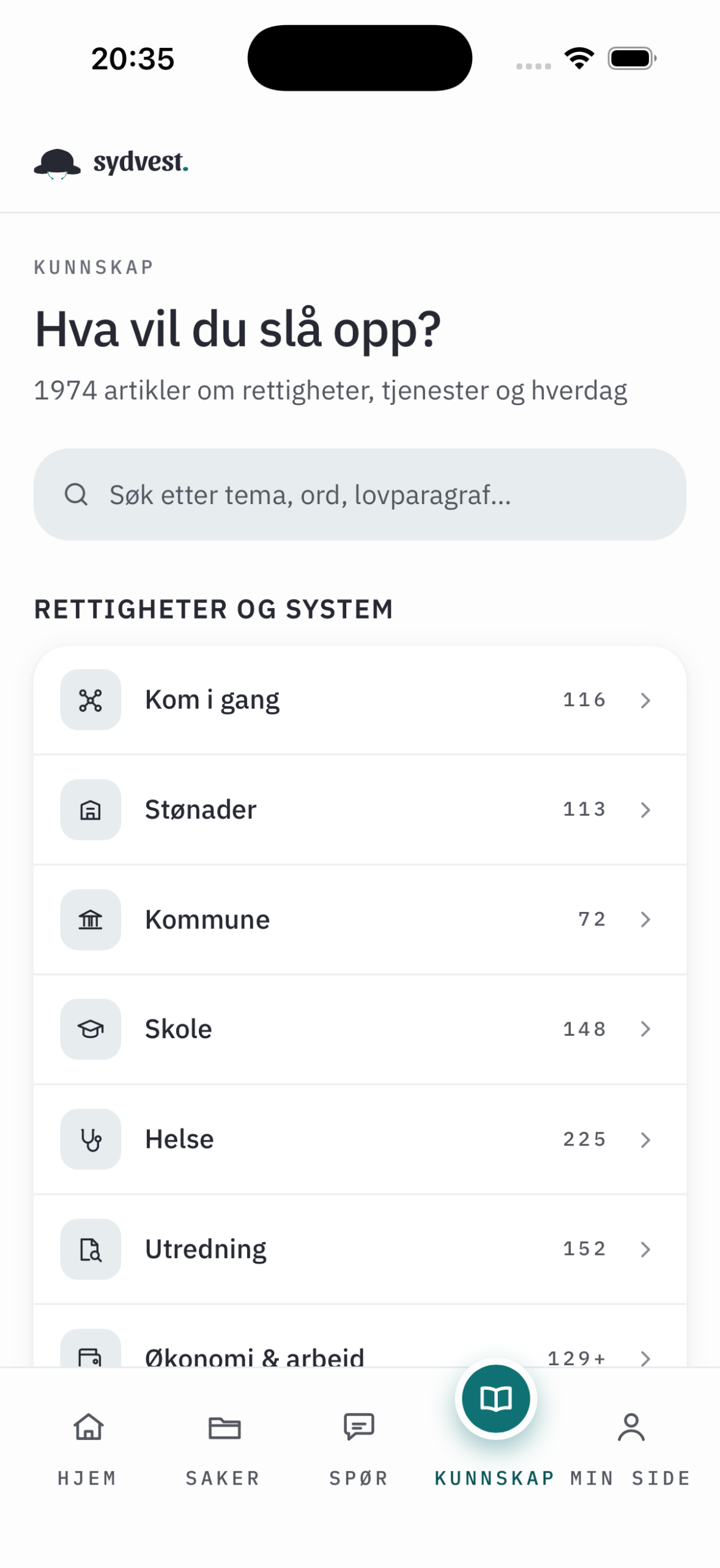 Kunnskap — nær 2 000 guider